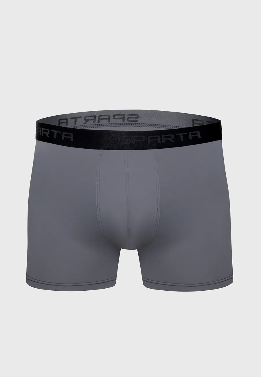 Cueca Grafite Boxer Microfibra Básica