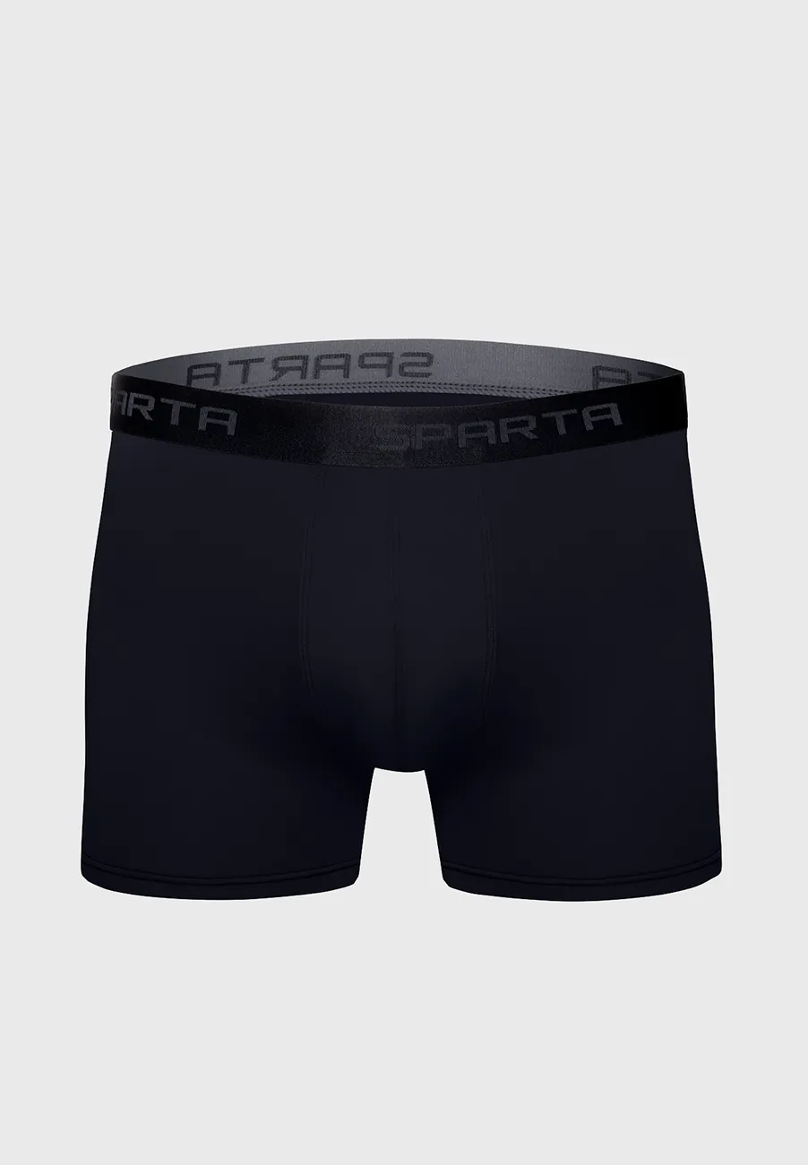 Cueca Preta Boxer Microfibra Básica