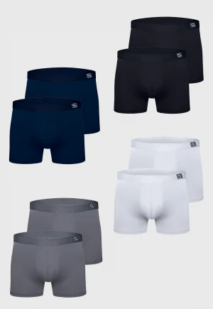 Kit 4 pçs Cueca Boxer Microfibra Elástico Liso | Sparta Underwear